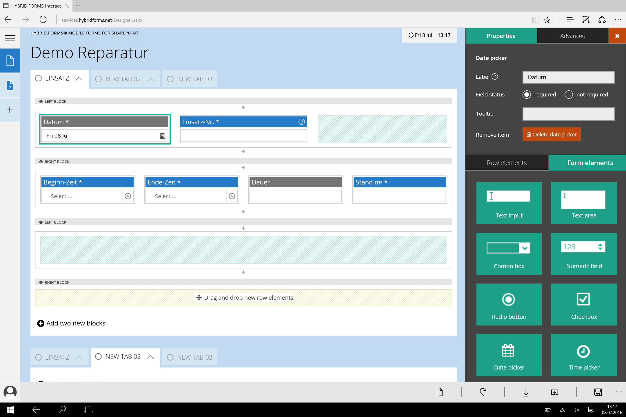 HybridForms Interactive Forms-Designer