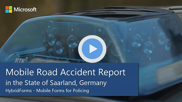 HybridForms: Mobile Road Accident Report in the State of Saarland