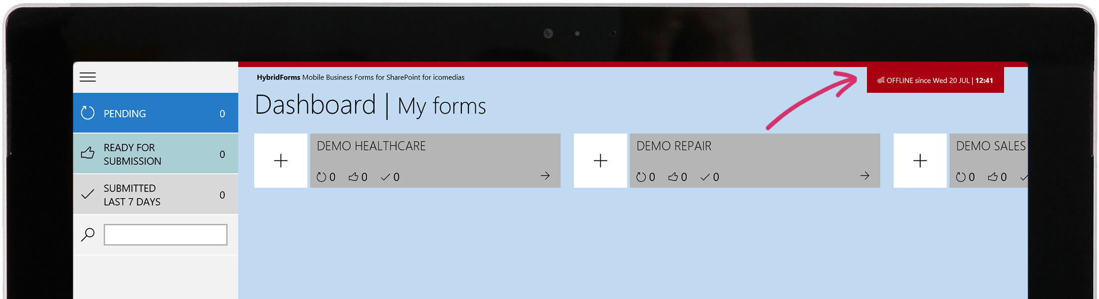 HybridForms-Offline-Mode HybridForms Offline Mode