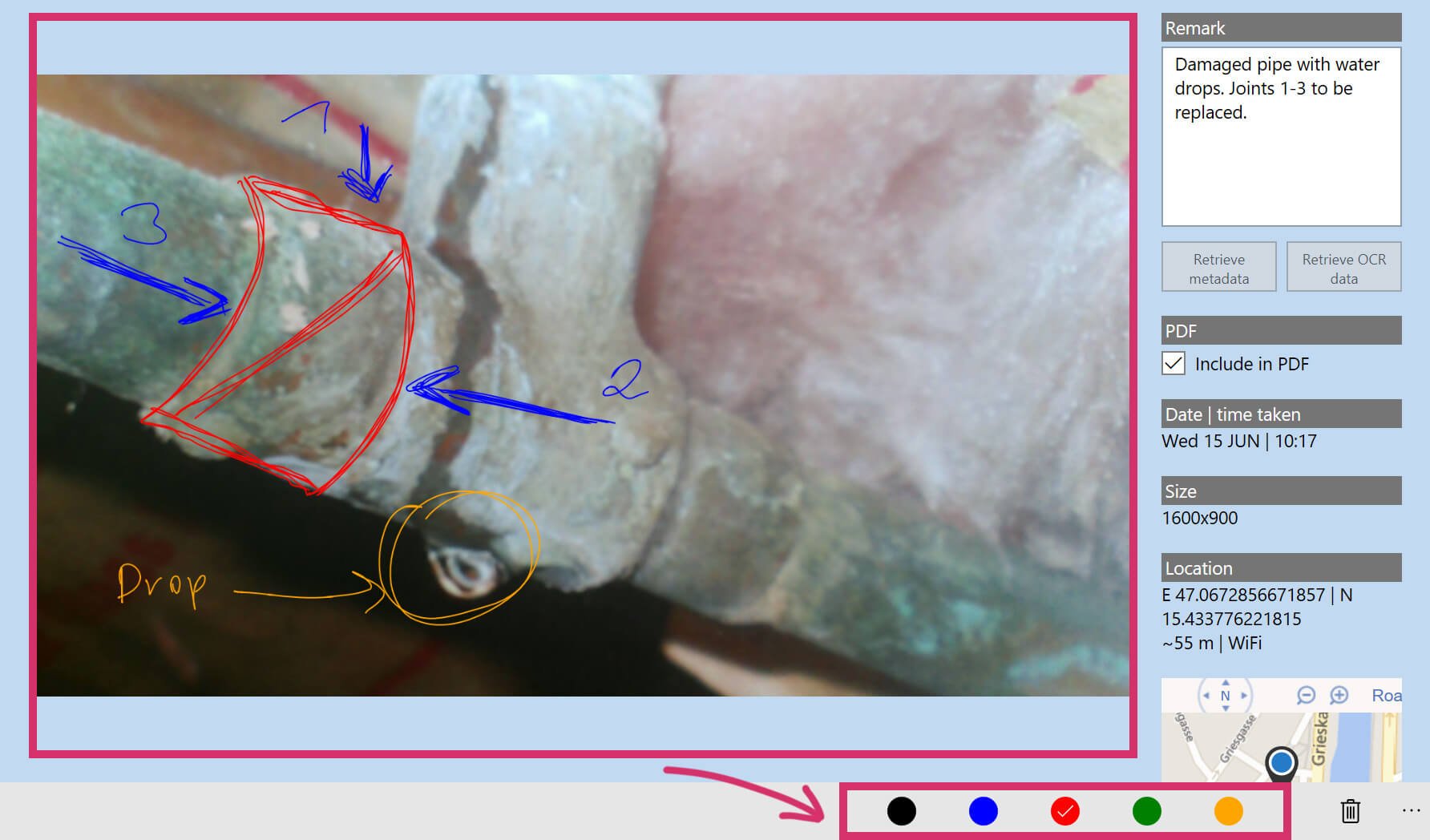 HybridForms: Photo - annotations